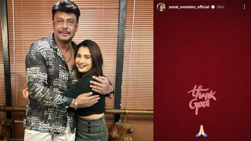 Sonal was happy for the release of Darshan