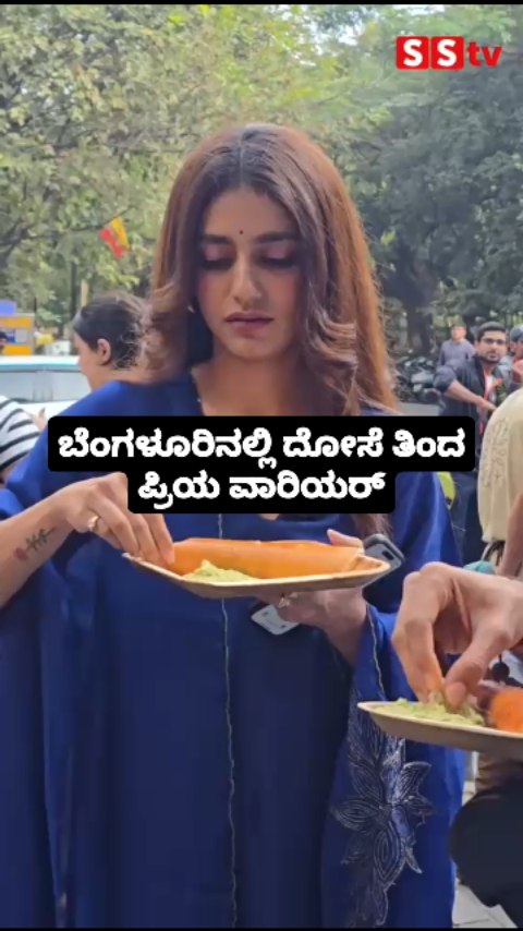 Priya Warrior eating dosa in Bengaluru