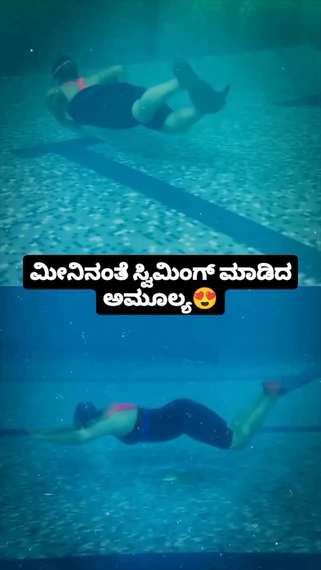 Amulya, swimming like a fish