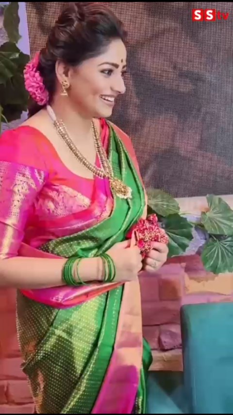 Dimple Queen Rachita Ram looks like a Channapatna doll
