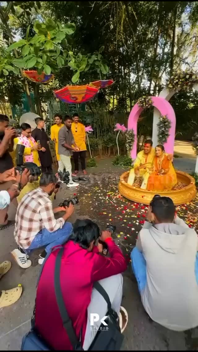 Vaishnavi Gowda at her wedding celebration