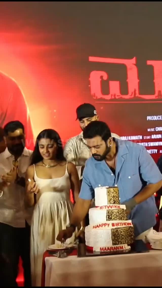The film crew celebrated the birthday of Marnami movie hero Rithvik