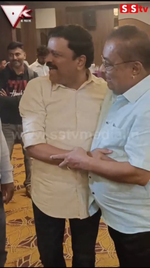 Om Prakash Rao hugged Hamsalekha with joy upon seeing her