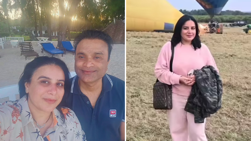 Pooja Gandhi flies to Africa with her husband Vijay