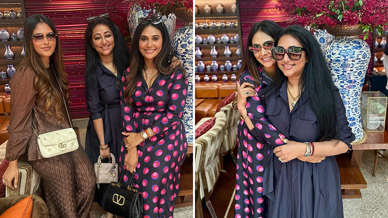 Kavya Gowda and Vijayalakshmi Darshan at a five-star hotel