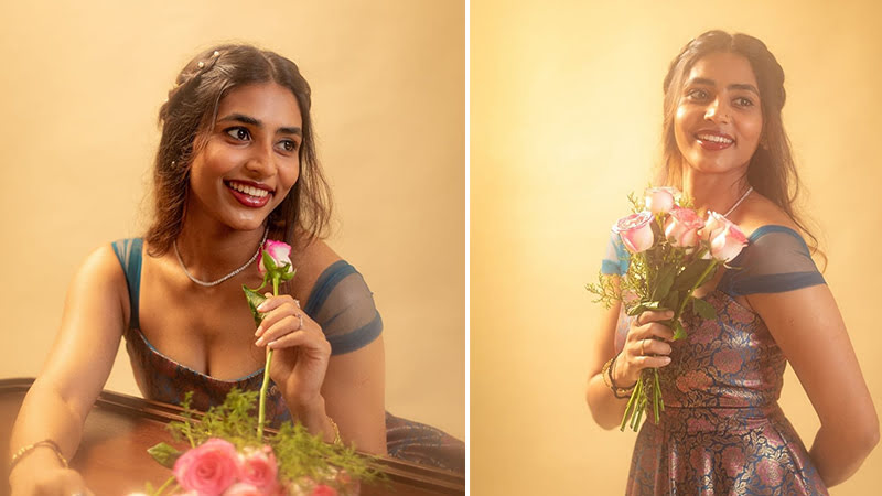'Singara Siri' Saptami with a rose