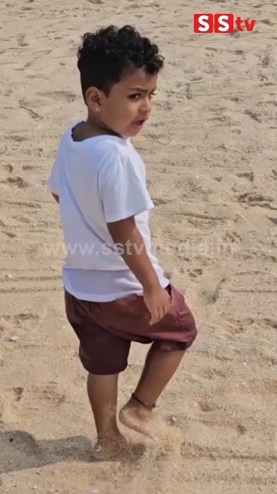 Amulya children having fun on the beach