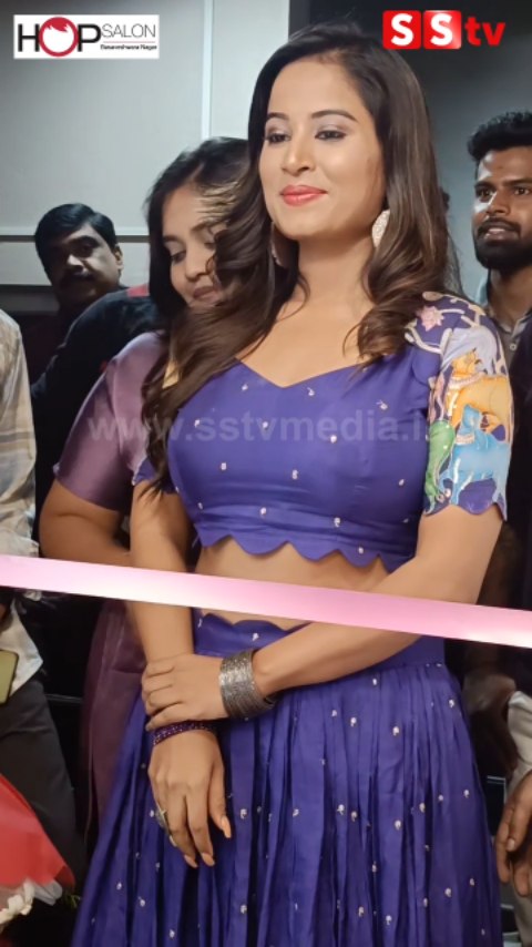 Anusha Rai arrives at the grand opening of Hop Salon