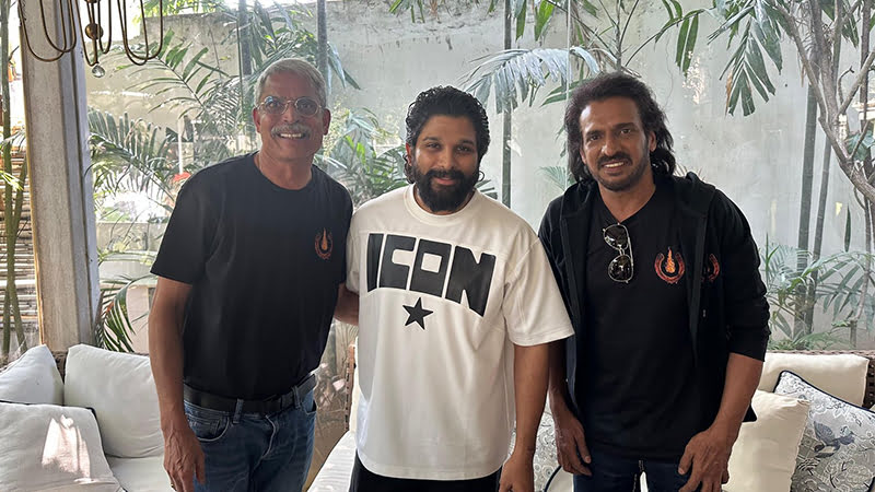Sandalwood actor Upendra meets actor Allu Arjun