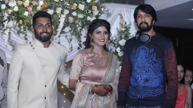 Kiccha Sudeep attended Positive Gowthhami's wedding