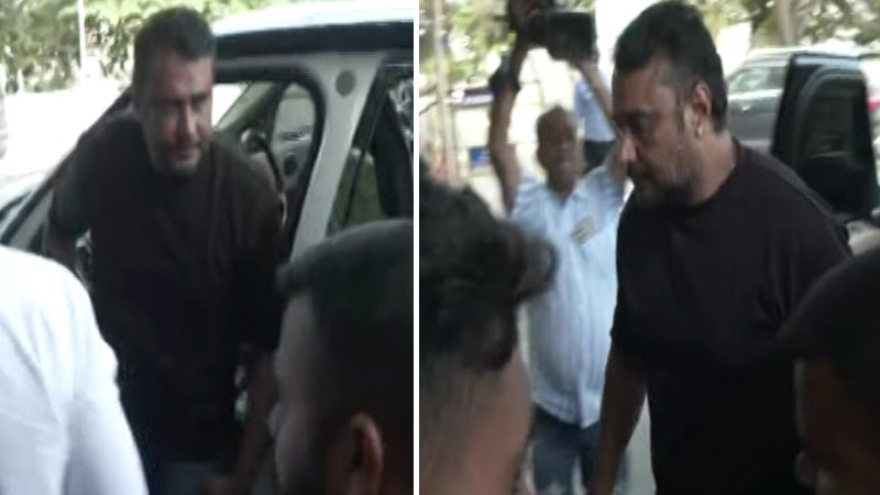 Actor Darshan arrives at Manipal Hospital in Mysuru