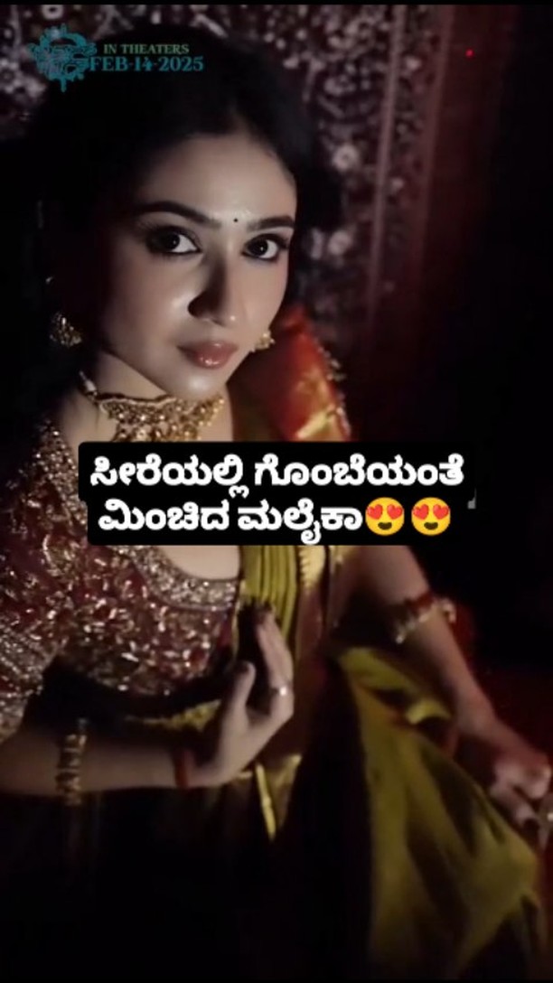 Malaika looks like a doll in a saree