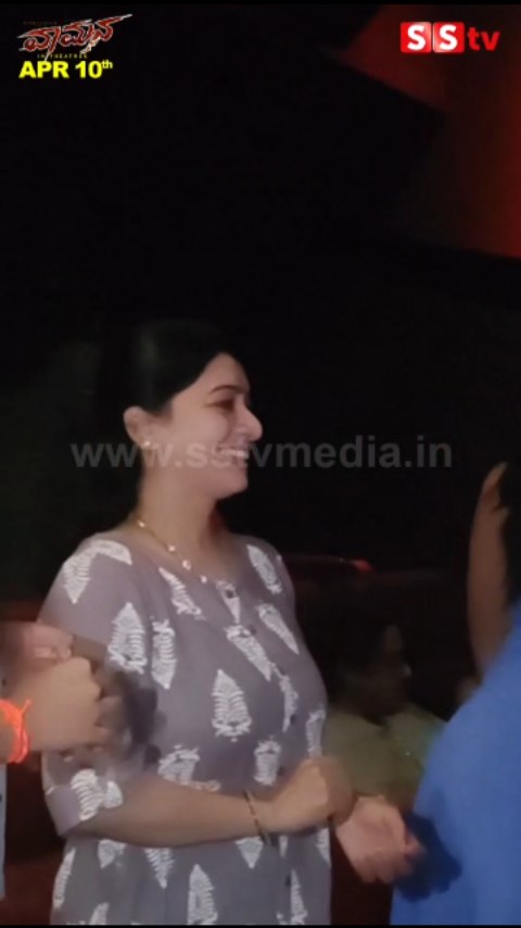Prem's wife and daughter came to see Vidyapati's movie