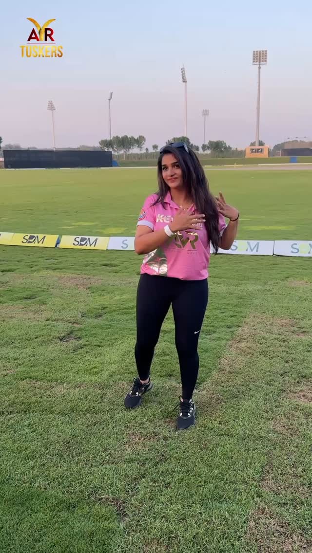 AVR Tuskers Brand Ambassador Divya Uruduga mincing at Dubai KCL