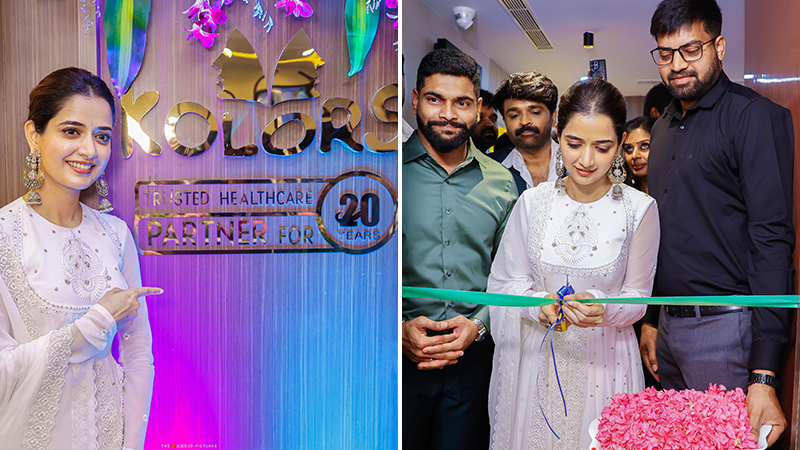 Actress Ashika Ranganath inaugurates Kolors branch in Kalyana Nagar