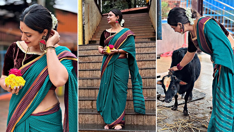 Deepika Das visits Sigandur Chowdeshwari Temple