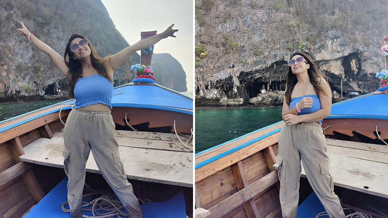 Swetha Changappa spotted at Thailand beach
