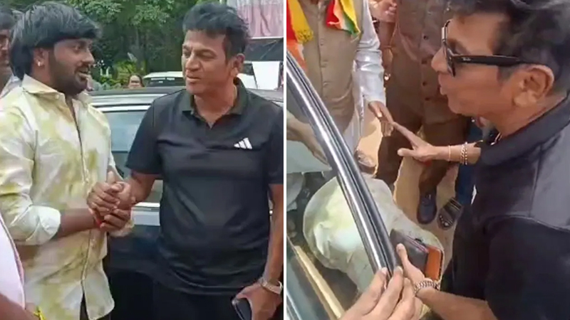 Madenuru Manu falls at Shivarajkumar's feet and apologises