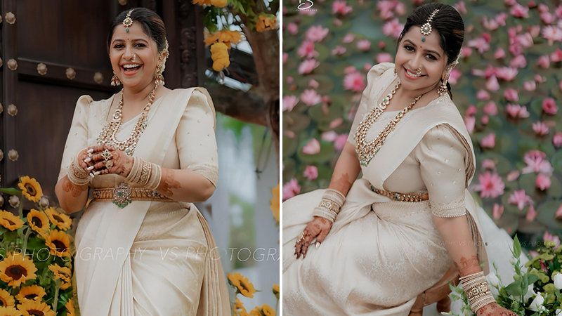 Anusree's wedding saree price is a clarification on the price of the host